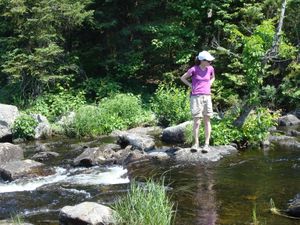 Fishing at Otter Lake Rapids