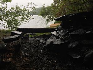 Fire grate/Campsite view