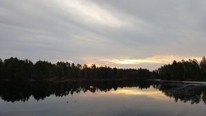 East view on the morning of departure