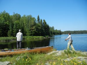 Fishing at Otter Lake Rapids