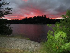 Sunset over Canada