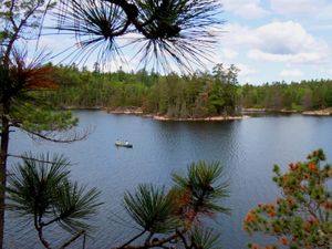 Hilltop view of Angleworm Lake