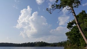 Tall clouds moving in