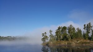 Fog burning off