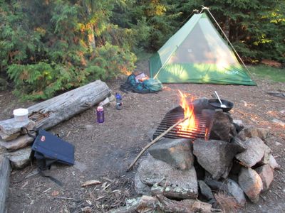 Fire grate & tent pad