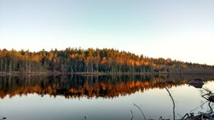 Angleworm campsite lake view